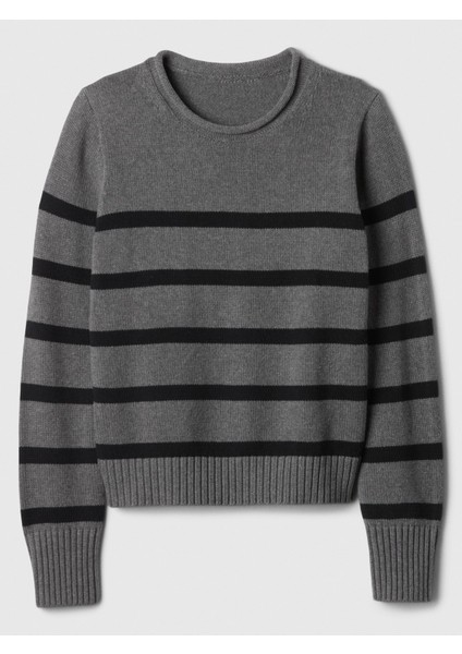 Kadın Gri Rulo Yaka Kazak fiyatları