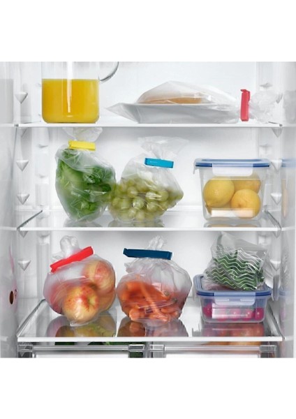 Bevara 26 Parça Saklama Poşeti Mandalı - Dayanıklı, Esnek ve Renkli Tasarım, Farklı Boyut Seçenekleri ile