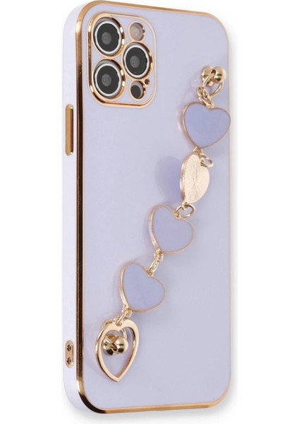 Newface iPhone 12 Pro Max Kılıf Esila Silikon - Lila