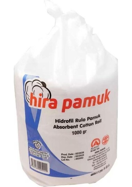 Hidrofil Pamuk - Yüksek Emicilik ve Hijyenik Kullanım, 1 kg (3 Paket) - Tüm Cilt Tipleri için, Hassas Ciltle Uyumlu modelleri