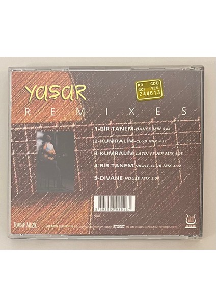 Yaşar Remixes CD (Orjnal 1998 Dönem Baskı Cd) fiyatları