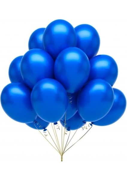 Balon Metalik Lacivert Renk 12 Li 1 Paket fiyatları