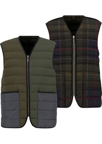 Reversible Down Filled Yelek OL72 Olive Multi fiyatları