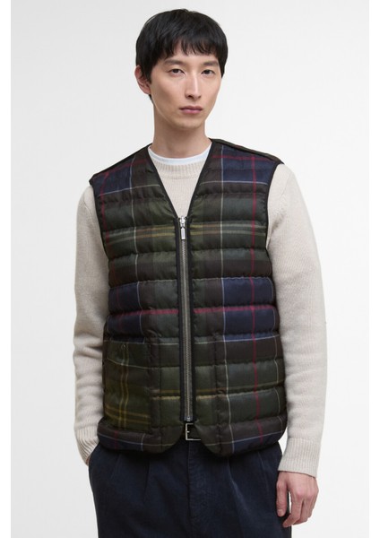 Reversible Down Filled Yelek OL72 Olive Multi fırsatları