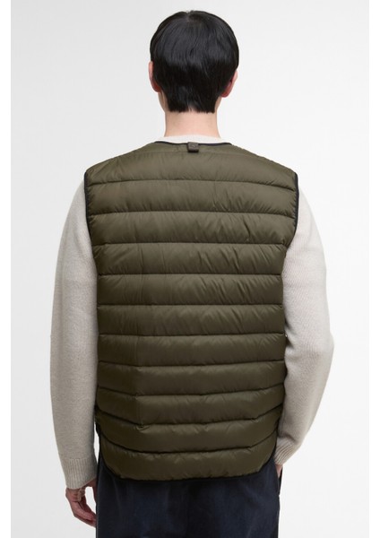 Reversible Down Filled Yelek OL72 Olive Multi indirimleri