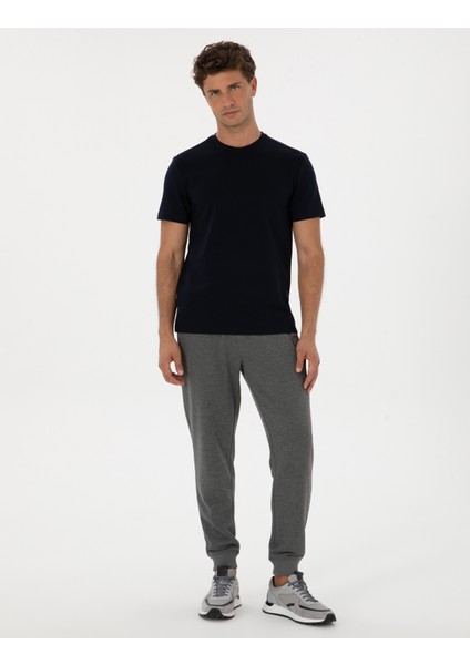 Erkek Antrasit Melanj Slim Fit Eşofman Altı 50317676-VR081 modelleri