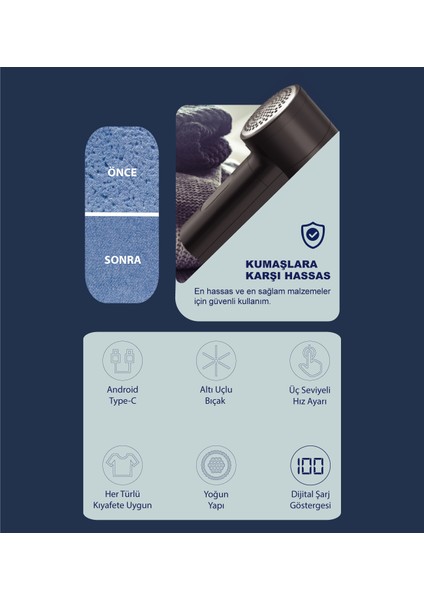 NTL-LR-10S Şarjlı Tüy ve Tiftik Temizleyici fiyatları