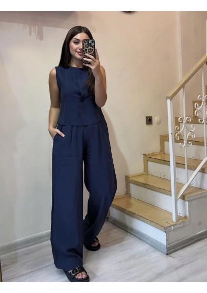Kolsuz Bluz Pantolon Takım