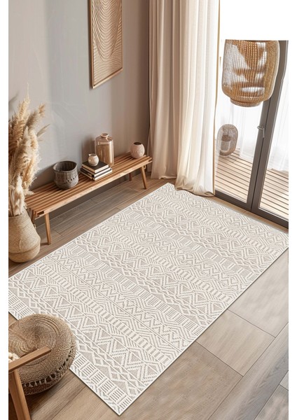 Makinede Yıkanabilir Kaymaz Taban Leke Tutmaz Salon Halısı Mutfak Halısı ve Yolluk