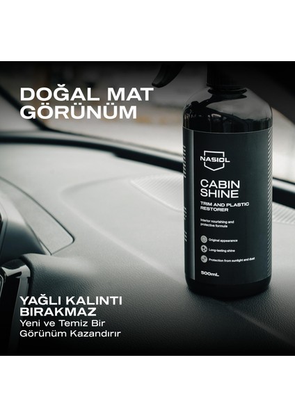 Cabinshine Trim ve Plastik Korucuyu/Yenileyici-500ml-Plastik Yüzey,Torpido Parlatıcı Bakımı fırsatları