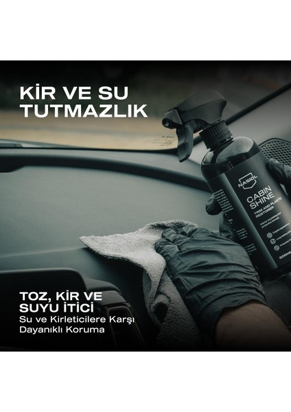 Cabinshine Trim ve Plastik Korucuyu/Yenileyici-500ml-Plastik Yüzey,Torpido Parlatıcı Bakımı