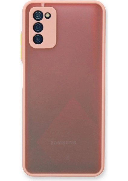 Newface Samsung Galaxy A03S Kılıf Montreal Silikon Kapak - Pembe