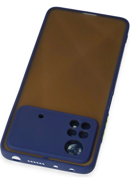Newface Xiaomi Poco X4 Pro 5g Kılıf Montreal Silikon Kapak - Lacivert modelleri