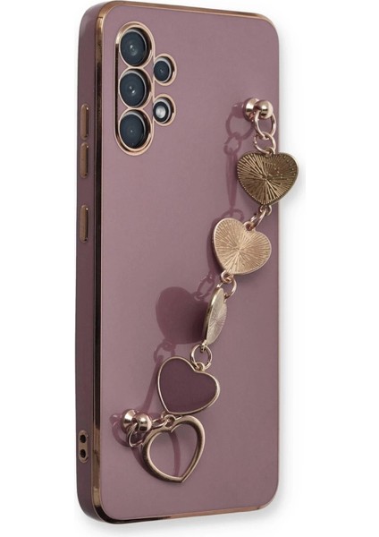 Newface Samsung Galaxy A32 Kılıf Esila Silikon - Mor