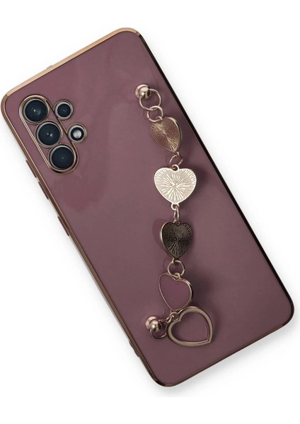 Newface Samsung Galaxy A32 Kılıf Esila Silikon - Mor modelleri