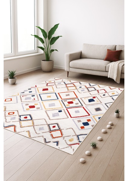 Makinede Yıkanabilir Kaymaz Taban Leke Tutmaz Salon Halısı Mutfak Halısı ve Yolluk