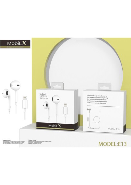 Mobilx iPhone Lightning Kablolu Kulaklık – Orijinal Ses, Mikrofonlu, Tak-Çalıştır indirimleri