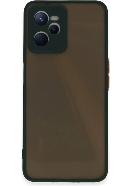 Newface Realme C35 Kılıf Montreal Silikon Kapak - Yeşil