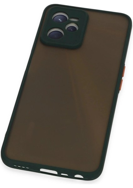Newface Realme C35 Kılıf Montreal Silikon Kapak - Yeşil fırsatları