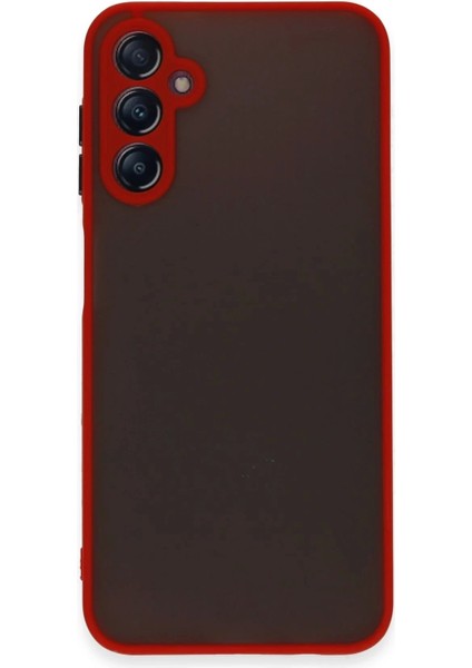 Newface Samsung Galaxy A14 4g Kılıf Montreal Silikon Kapak - Kırmızı