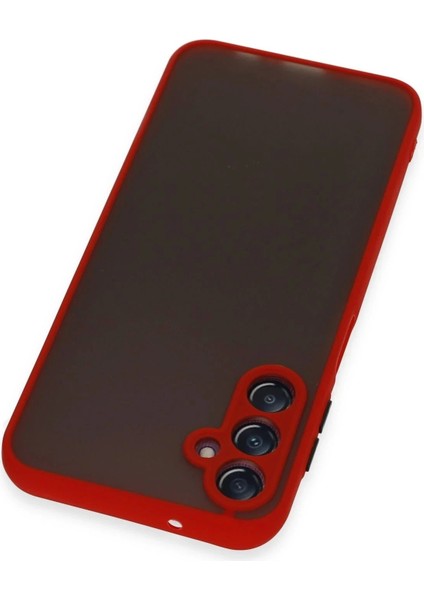 Newface Samsung Galaxy A14 4g Kılıf Montreal Silikon Kapak - Kırmızı modelleri