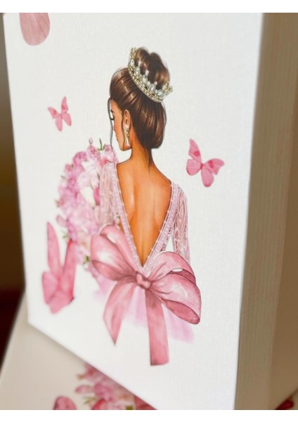 Gelin Kelebek Model Çeyiz Kutusu-3 Lü -Gelin Kutusu-Gelin Bohça Kutusu-Gelin Hediye Kutusu modelleri