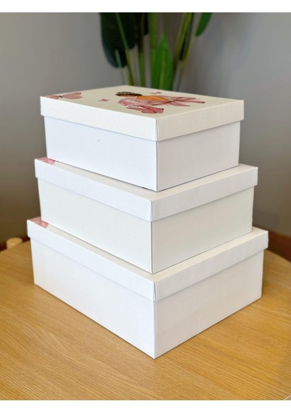 Gelin Kelebek Model Çeyiz Kutusu-3 Lü -Gelin Kutusu-Gelin Bohça Kutusu-Gelin Hediye Kutusu fırsatları