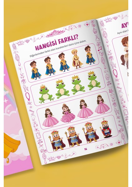 Prenses Aktivite Kitabı | Çocuklar Için 4-7 Yaş | 32 Sayfa | Eğitici ve Eğlenceli Etkinlikler fırsatları