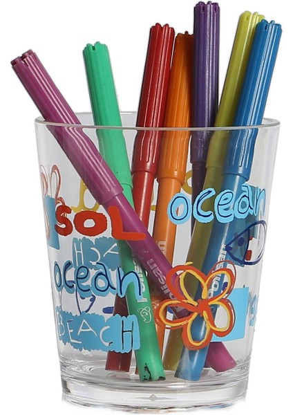 2 Adet Kalemlik Deniz Desenli Ofis Gereci 8X8X9CM fırsatları