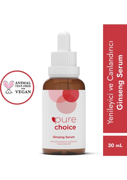 Ginseng Serum 30 Ml (panax Ginseng Root Extract %10 + Niacinamide %5)