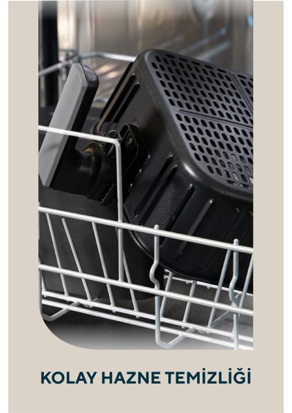 SCO-5055 Airfryer Fritöz 4.5 Lt Tek Hazne Çıkarılabilir Hazne Zamanlayıcı ve Isı Kontrolü