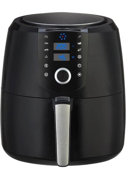 Digital Fastfryer XXL 8.5 L Yağsız Fritöz - Tek Hazneli, Zamanlayıcı, Dokunmatik Kontrol, Enerji Tasarrufu Sağlayan ve Kolay Temizlenen