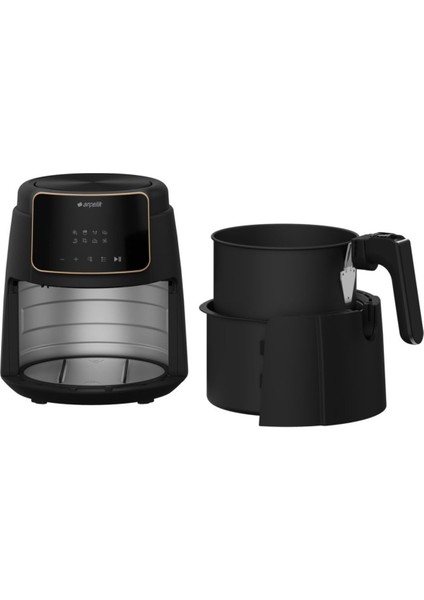 1500W Yağsız Airfryer Tek Hazneli LED Ekran Dokunmatik Panel Enerji Tasarruflu Kolay Temizlik indirimleri
