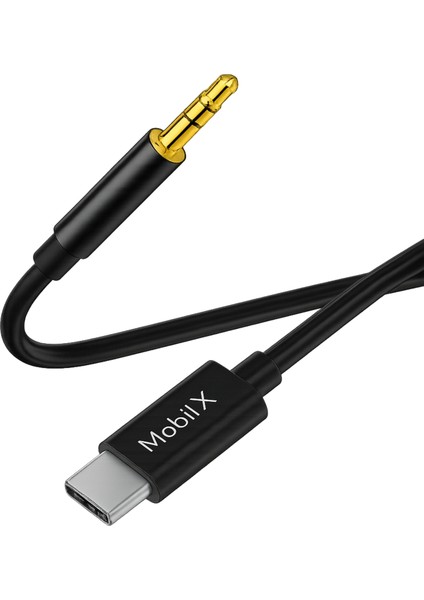 Mobilx Type-C To 3.5mm Aux Ses Kablosu – 1m, Stereo Destekli, Dayanıklı Örgülü Kablo fırsatları