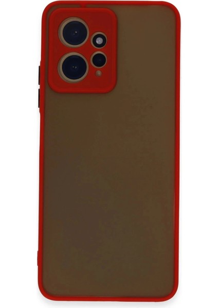 Newface Xiaomi Redmi Note 12 4g Kılıf Montreal Silikon Kapak - Kırmızı