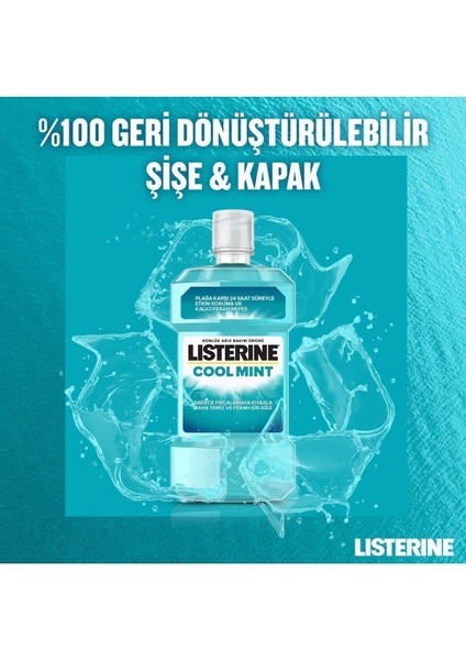 Ağız Bakım Suyu 500 ml Cool Mint Plak Azaltıcı Gün Boyu Ferah Nefes ve Sağlıklı Ağız fırsatları