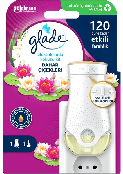 Elektrikli Oda Kokusu Seti Bahar Çiçekleri 20 ml Ayarlanabilir Yoğunluk ve Uzun Süreli Etki fırsatları