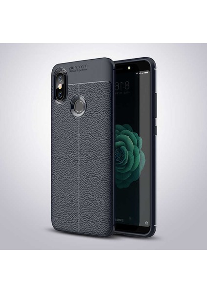 Xiaomi Mi 8 Se Kılıf Deri Görünümlü Esnek Kırılmaz Şık Lüks Niss Silikon Kapak