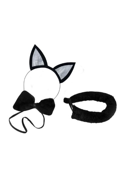 Kedi Taç Kuyruk Papyon Set Yetişkin fiyatları