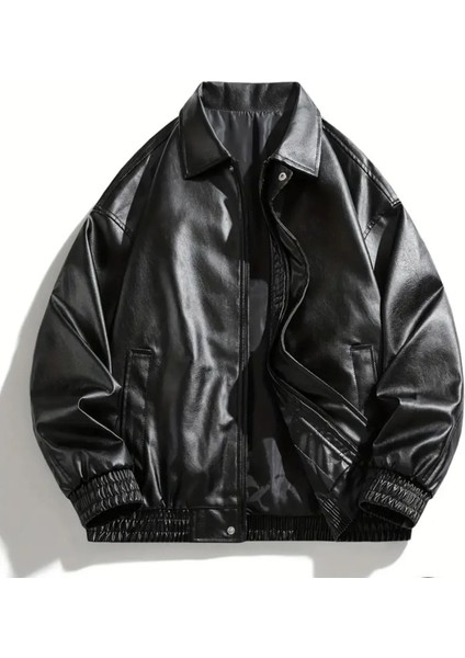 Oversize Unisex Vintage Deri Ceket