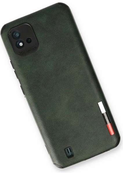 Newface Realme C11 2021 Kılıf Loop Deri Silikon - Yeşil modelleri