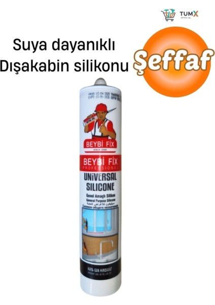 Duşa Kabin Silikonu Suya Dayanıklı Silikon 280GR (1 Adet)