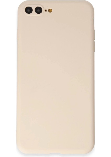 Newface iPhone 7 Plus Kılıf First Silikon - Krem