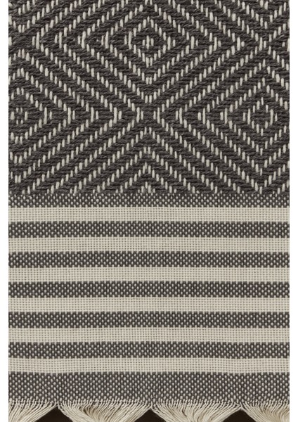 Alora – Pamuklu Püsküllü Örtü, Geometrik Desenli Koltuk ve Yatak Şalı 220X180 cm indirimleri