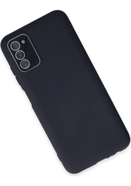 Newface Samsung Galaxy A03S Kılıf Lansman Glass Kapak - Lacivert modelleri