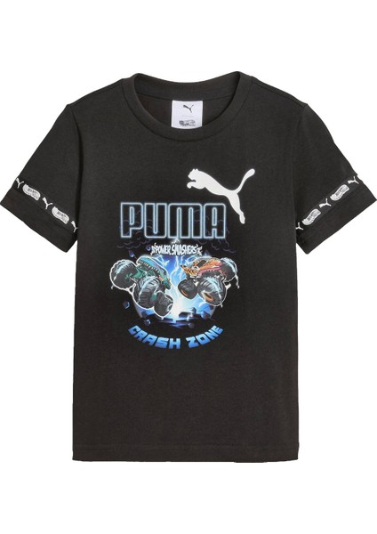 Puma x Hot Wheels Tee Erkek Çocuk Siyah Tişört