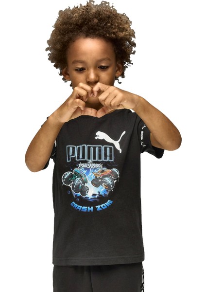 Puma x Hot Wheels Tee Erkek Çocuk Siyah Tişört modelleri