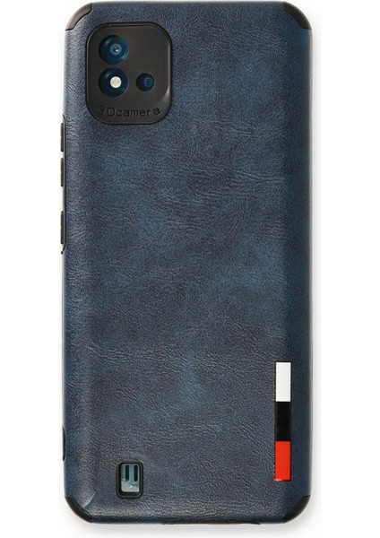 Newface Realme C11 2021 Kılıf Loop Deri Silikon - Lacivert
