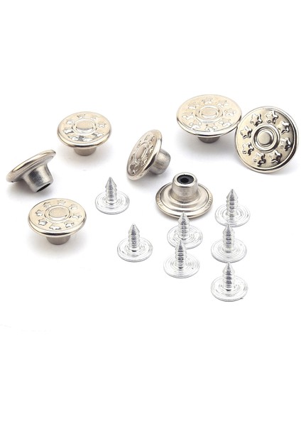 10 Adet Büyük Boy Kot Düğmesi 17 mm