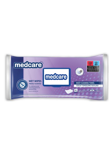 Xlarge Boy Vücut ve Perine Temizleme Havlusu 30x30 cm Ekstra Kalın